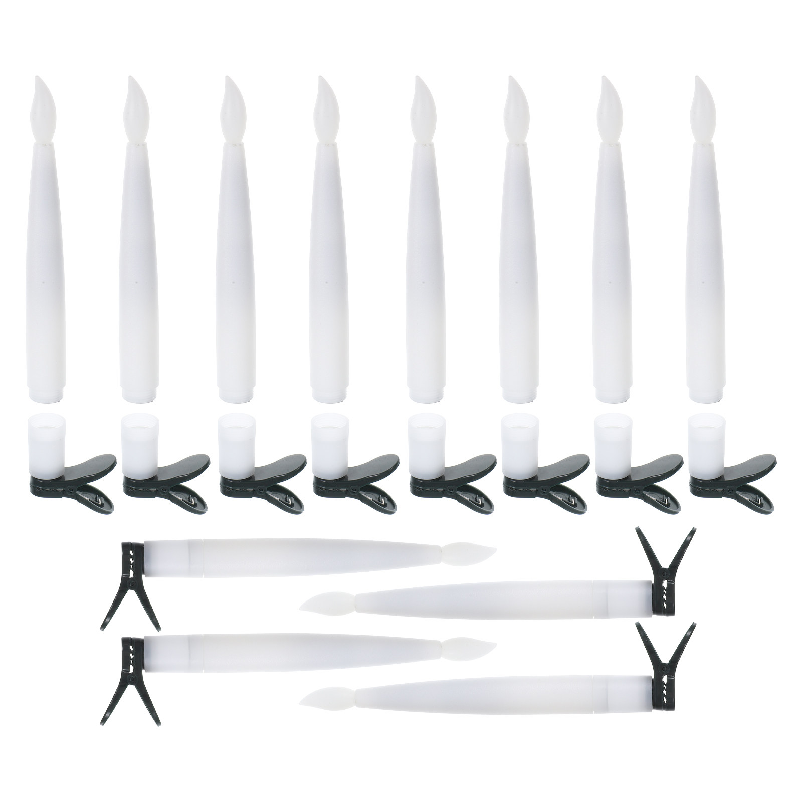 Holiday Candle Set - 12 مجموعة من زينة شجرة عيد
