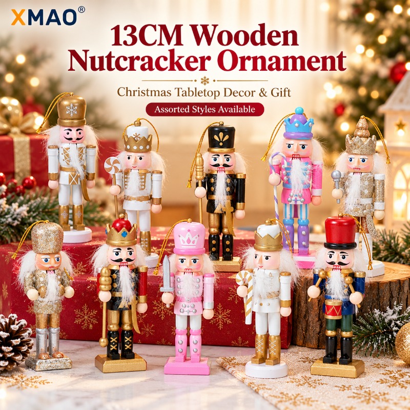 Nutcracker Figurine - مجسمة ملك فتاحة المكسرات الخشبية اللامعة