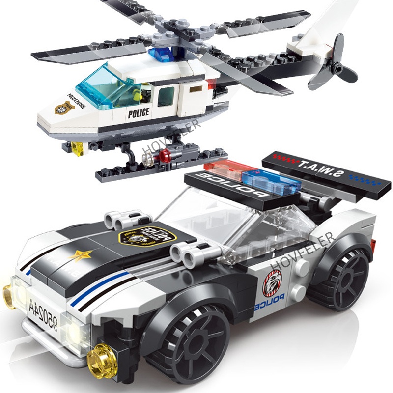 Lego Set City - سوبر الشرطة مدينة طائرة المزدوج الدوار