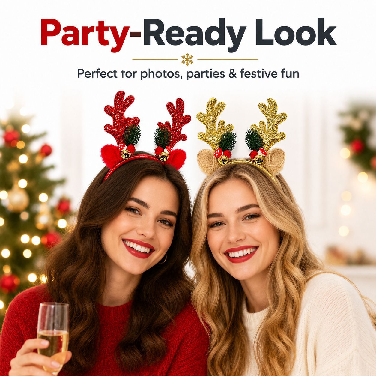 عصابة رأس بتصميم رأس الرنة مع  - مراجعة Reindeer Antlers Headband وسعره