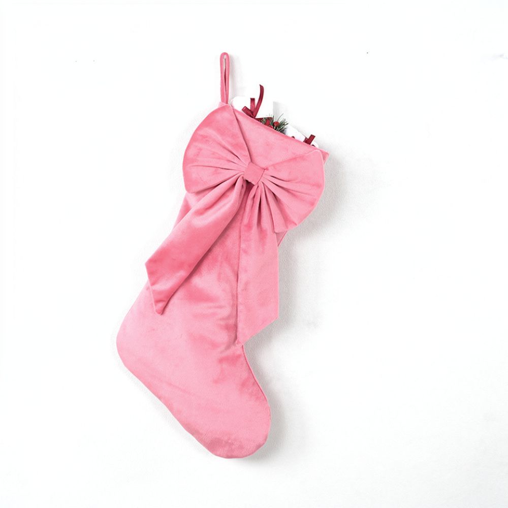 زينة عيد الميلاد المخملية بطول - مراجعة Christmas Stocking Hanging وسعره