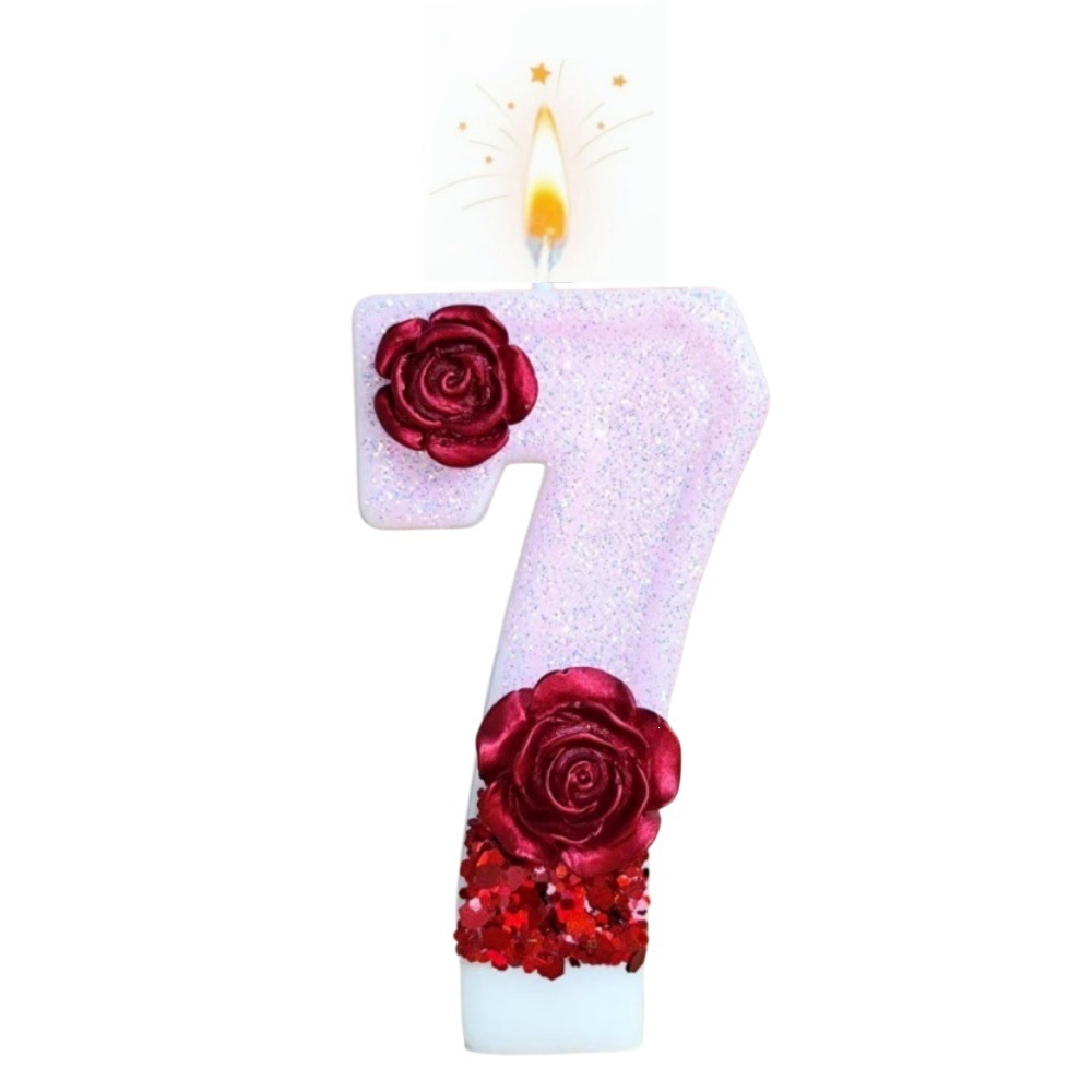 شمعة عيد ميلاد على شكل رقم مع  - مراجعة Holiday Candle Set وسعره