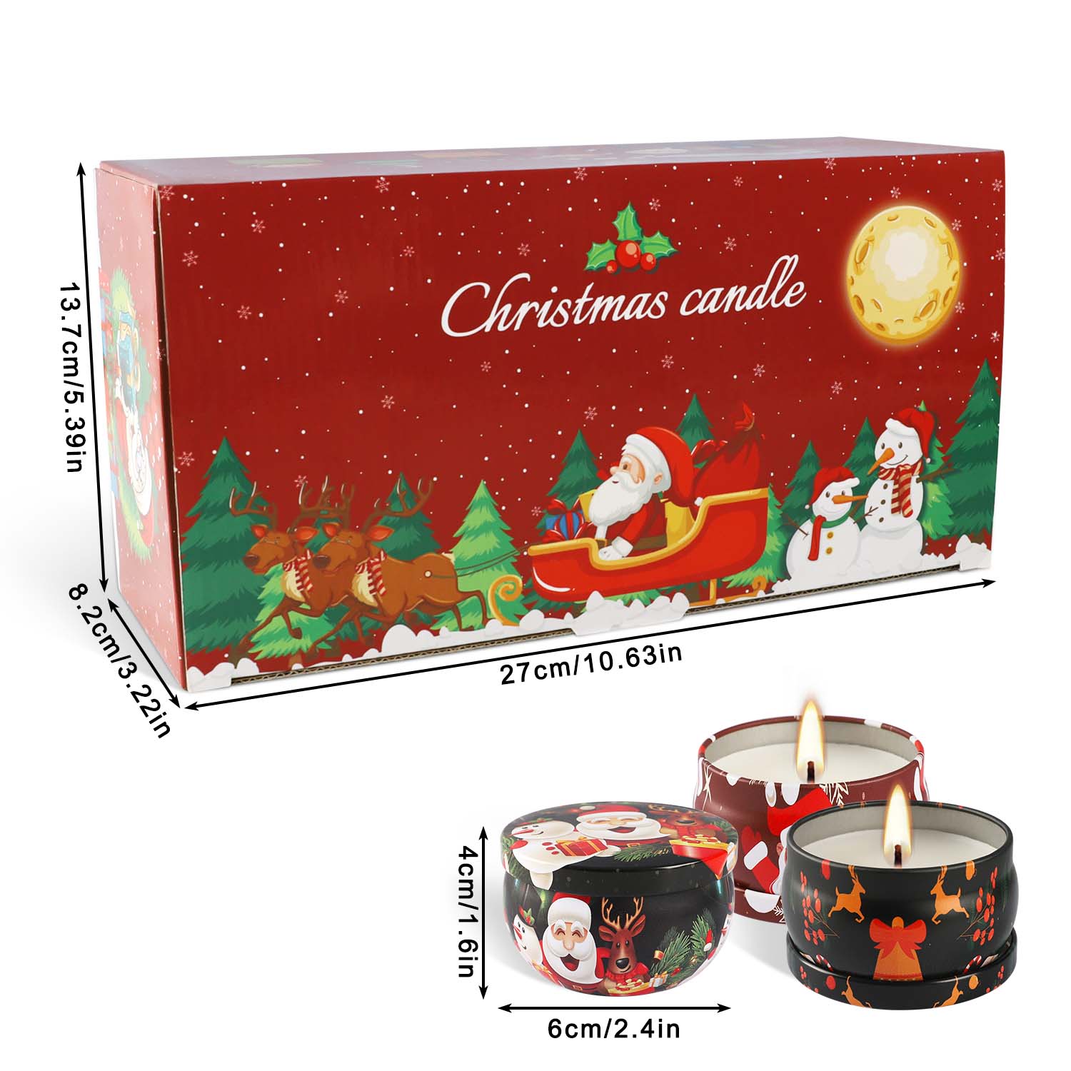 مجموعة شموع عطرية لعيد الميلاد - مراجعة Holiday Candle Set وسعره