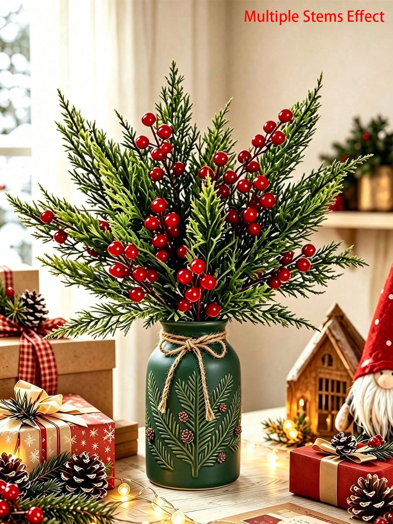 20 قطعة من أغصان الصنوبر الاصط - مراجعة Christmas Tree Artificial وسعره